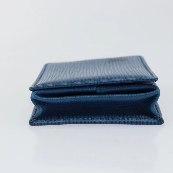 LOUIS VUITTON Epi Porte Monnaie Boite Coin Purse Blue M63695 LV Auth 143153V - Picture 8 of 16